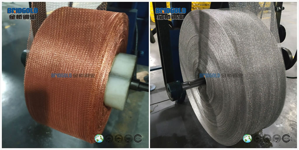 High Flexibility Product Performance of Woven Knitted Copper Mesh